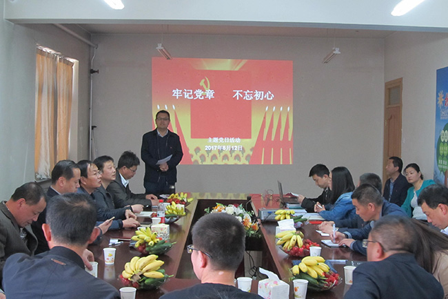 “牢记党章 不忘初心” 公司党委开展主题党日活动